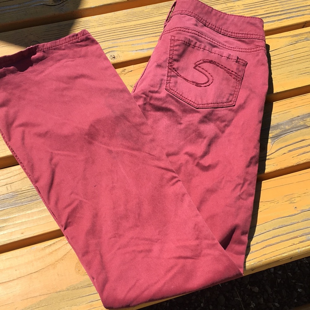 Silver jeans burgundy suki